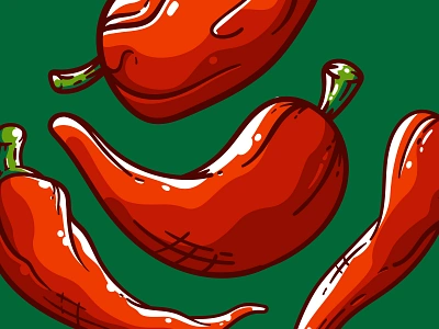 Chilli chilli chill branding chilli illustration spices vector