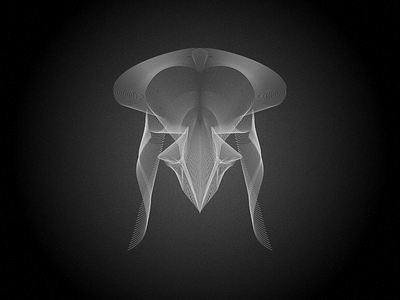 Jellyfish illustrator line sketch
