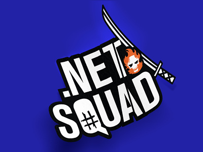 Dot Net Squad Sticker branding campaing logo sticker