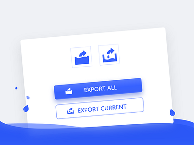 Export button icon illustrator