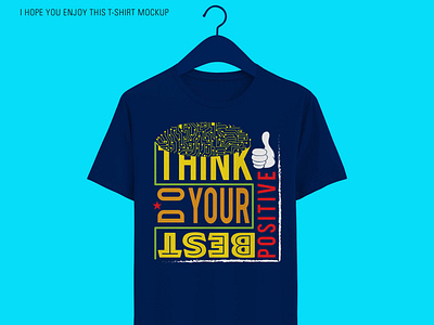 Think Positive Vector Royal T-Shirt Branding Creative Corporate