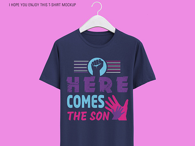 Here Comes the son My Dad My Hero, Friend. Father day label for