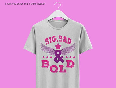 Big, Bad and Bold lady, women's pink, purple color t-shirt desi bad tshirt big tshirt bird bird tshirt birds tshirt bold tshirt branding branding design branding tshirt creative creative logos illustration lady tshirt pink tshirt purple tshirt tshirt typography vector