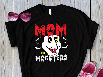 Mom of Monsters T-Shirt Design branding t shirt fashion halloween halloween t shirt horror t shirt store tshirt t shirt