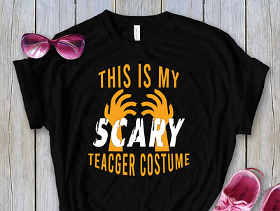 This is My Scary teacher Costume T-Shirt Design branding branding halloween branding t shirt business creative creative logos creative t shirt design fashion graphic design halloween fashion halloween t shirt horror tshirt illustration t shirt design t shirt fashion tshirt ui ux vector