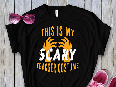 This is My Scary teacher Costume T-Shirt Design