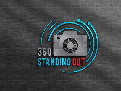 360 Standing Out Logo 360 360stand 360stand out 3d animation branding business camera camera branding camera logo creative creative logos design dslr graphic design illustration logo motion graphics ui vector
