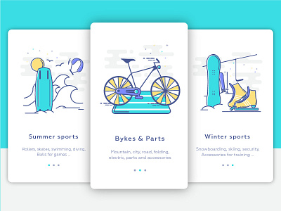 Sport Illustrations *Onboarding Screens #2