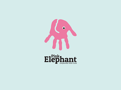 Pink Elephant/v2 elephant kidsclub logo logodesign