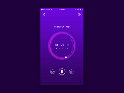 Timer App In Pogress timerapp ui uiux