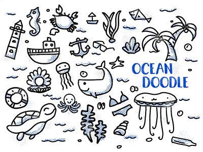 ocean doodle