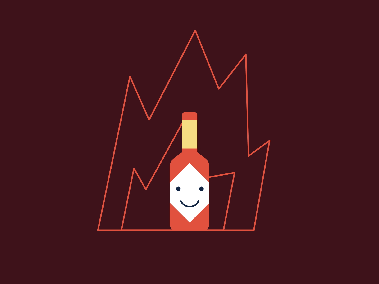 Spicy ae animation bounce character fire hot hotsauce illustration loop sauce smile spicy sriracha stepdraw