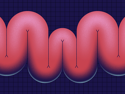 Letter W 36daysoftype 36daysoftype07 grid hotdog letter w lettering noise sausage squash and stretch typedesign typography wurst