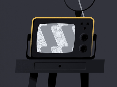Interrupted TV broadcast 2d 90s animation broadcast broadcaster design freedom hand interrupted lithuania news noise old rotoscope soviet switch button television tv vilnius