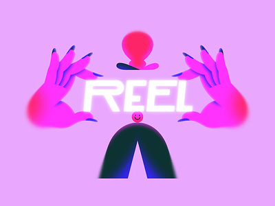 Reel 2d animation bounce emoji fast hand hat intro montage nails pencil pink reel sharacter showreel smile smiley smiley face stylish typography