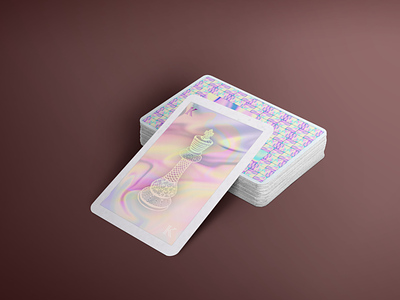 After - Holographic Card design direction artistique graphics holographic holographic foil logo typography