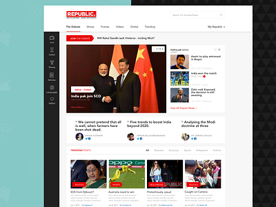 News Website Redesign Concept