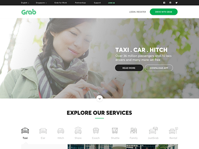Redesigning Grab Homepage grab user experience user interface