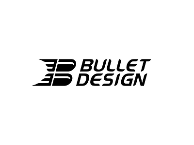 "Bullet Design" logo branding bullet design letter logo