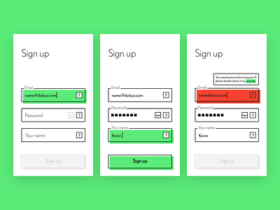 Sign up #DailyUI #001