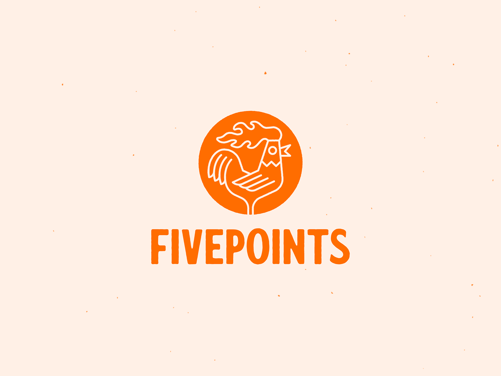 Fivepoints Hot Chicken Logo branding chicken design hot illustration logo nashville toronto vintage