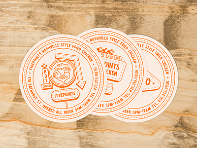 Fivepoints Drink Coasters