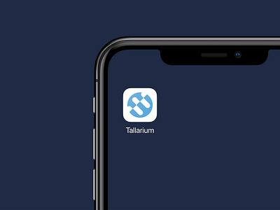 Tallarium App Icon app branding column corporate design greek home screen icon logo mockup simple