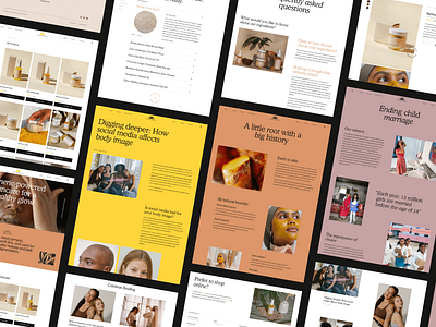 Yellow Beauty Desktop UI Collage
