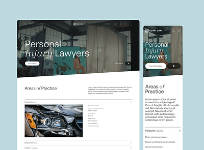 Gosai Law Homepage UI branding design desktop homepage law law firm lawyers mobile mockup modern simple ui
