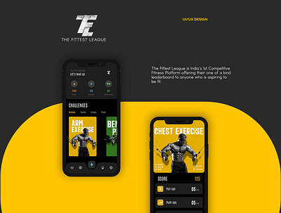 The Fittest League app ui ux