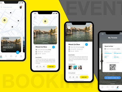 Event Booking App - UI/UX Concept app design best ui booking app booking app design booking design event app event booking app event design event ui modern ui modern ui concept