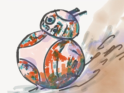 BB-8 From Rogie Workshop bb 8 droids illustration rogue star wars