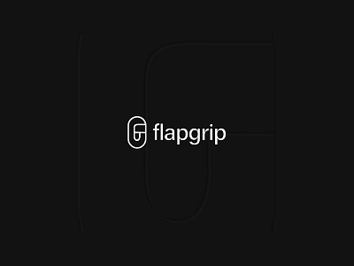 Flapgrip - logo design (UNUSED) 2d branding design flat icon identity line logo logos logotype minimal modern tech type vector