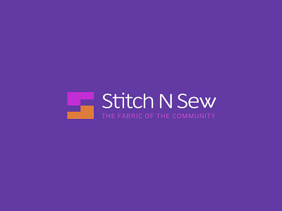 Stitch N Sew Brand Logo design 2d brand brand design brand identity branding branding design design flat icon identity logo logos logotype mark modern store traditional type typography vector