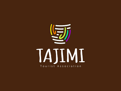 Tajimi Tourist Association 2d app branding clean design flat icon line logo vector