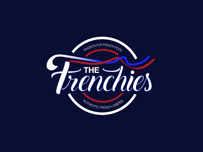 The Frenchies - Authentic french Crepes branding design flat identity illustration lettering logo type typography vector