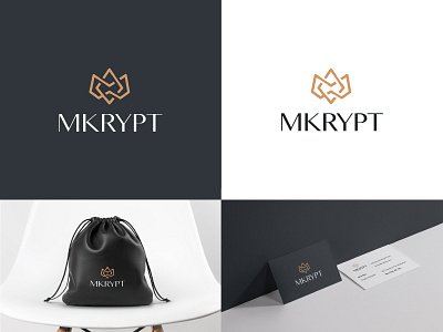 MKRYPT LOGO DEVELOPMENT 2d app branding clean design flat icon identity logo type typography ui ux vector