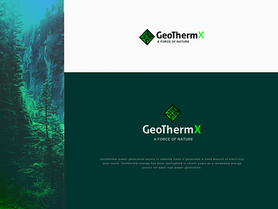 GeoThermX Logo 2d app brand branding branding design icon identity identity design identity designer logo logo design logotype type typography vector