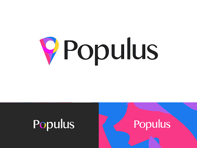 Populus Logo 2d brand brand design brand identity branding branding design design flat icon idenitity identity logo logos logotype type typography vector