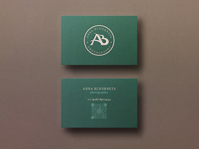Business card for AB photography