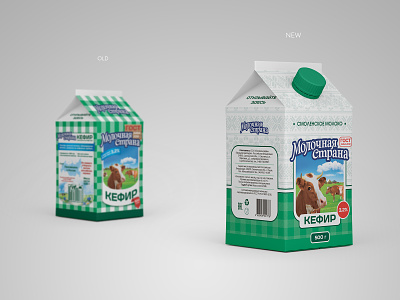 Redesign milk brand Molochnaya Strana (Milk Country) brand brand design branding branding design design label label design label packaging labeldesign milk milk brand packaging