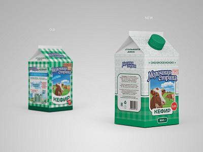 Redesign milk brand Molochnaya Strana (Milk Country)