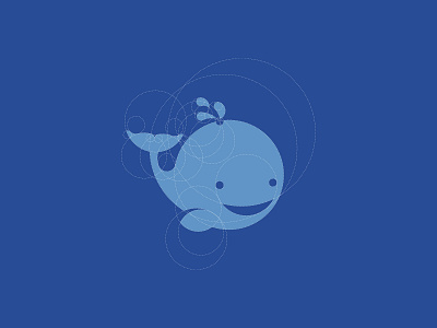 Logo construction of whale animal logo character logo construction logo grid logo logo logo grid logos mascot logo mascotlogo symbol logo whale whale logo
