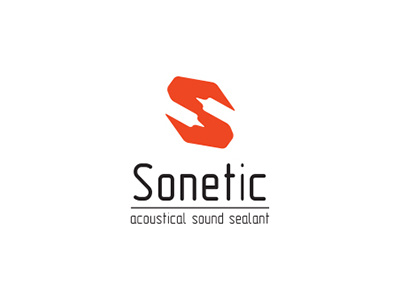 logo for acoustical sound sealant «Sonetic»