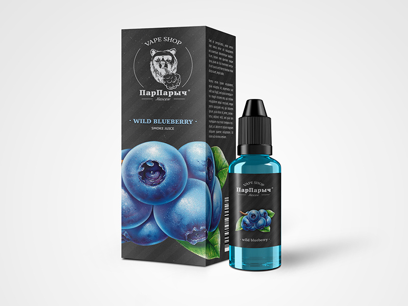 Smoke juice «ПарПарыч» packing blueberry packing vaping steam vape smoke bear