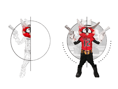 Raider Red Illustration