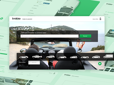 Trekko | Car Marketplace car design ecommerce graphic design home marketplace productdesign ui ux webdesign website wireframes