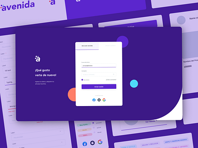 Avenida | Marketplace design designsytem ecommerce graphic design login marketplace productdesign responsive ui ux webdesign website wireframes