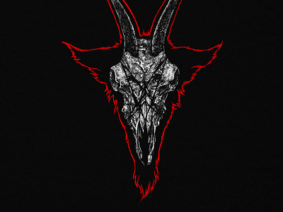 Available artwork band merch baphomet dark art dark artist illustration macabre merch design skull skull art t shirt design