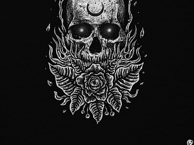 Available artwork cryptoart dark art dark artist dark illustration hicetnunc horror art illustration nft nftartists nftcollectors nftcommunity nfts objkt skull skull art tezos